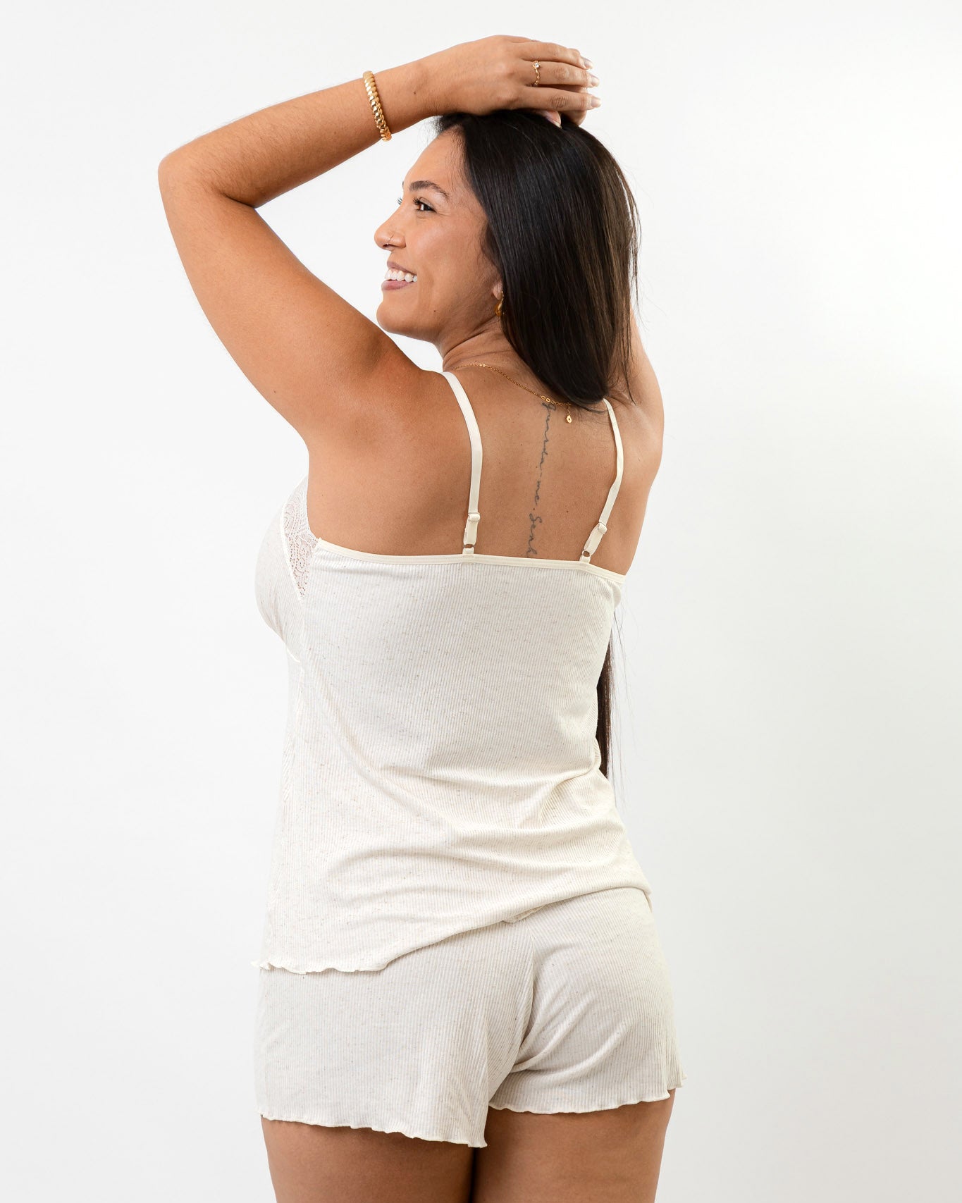 Pijama de Linho com Viscose Clara