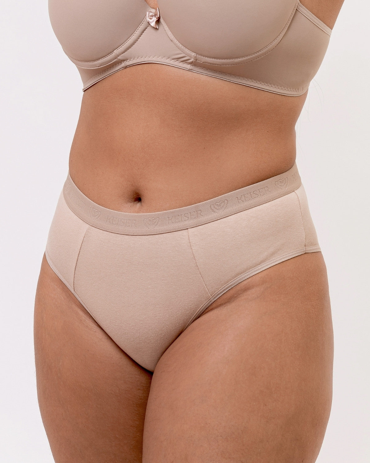 Calcinha de Algodão com Elastano Cós Alto Andressa