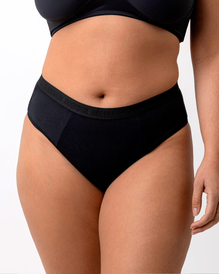 Calcinha de Algodão com Elastano Cós Alto Andressa