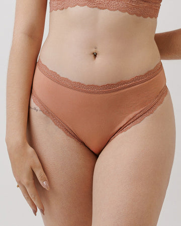 Calcinha Fio de Modal com Acabamento em Renda Nicoli