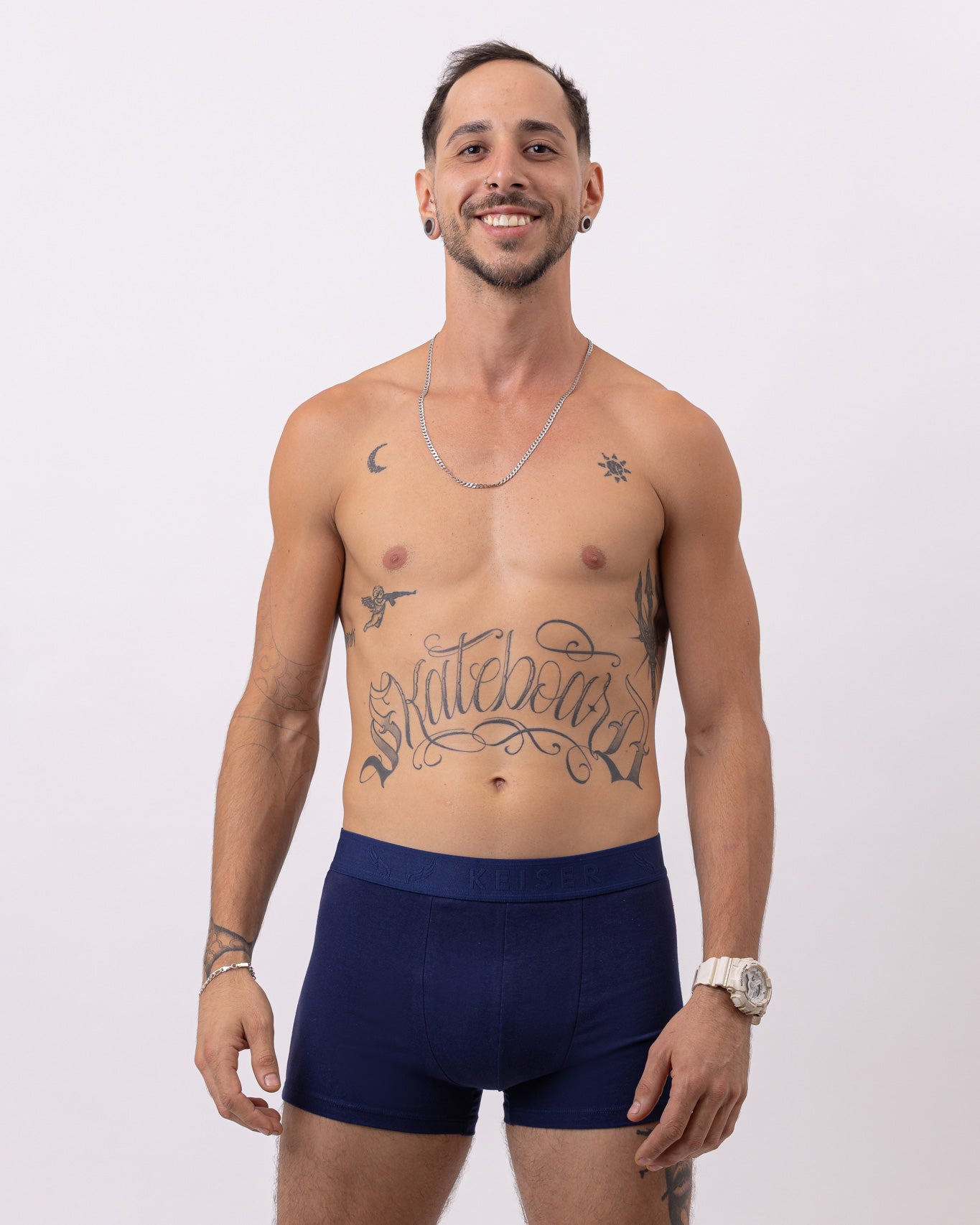 Cueca Boxer Tradicional Pedro em Microfibra