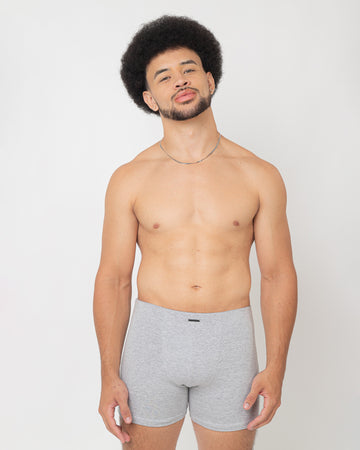 Cueca Boxer de Algodão com Elastano Alongada Gabriel