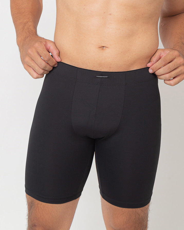Cueca Boxer Longa Algodão Estilo Bermuda Gui