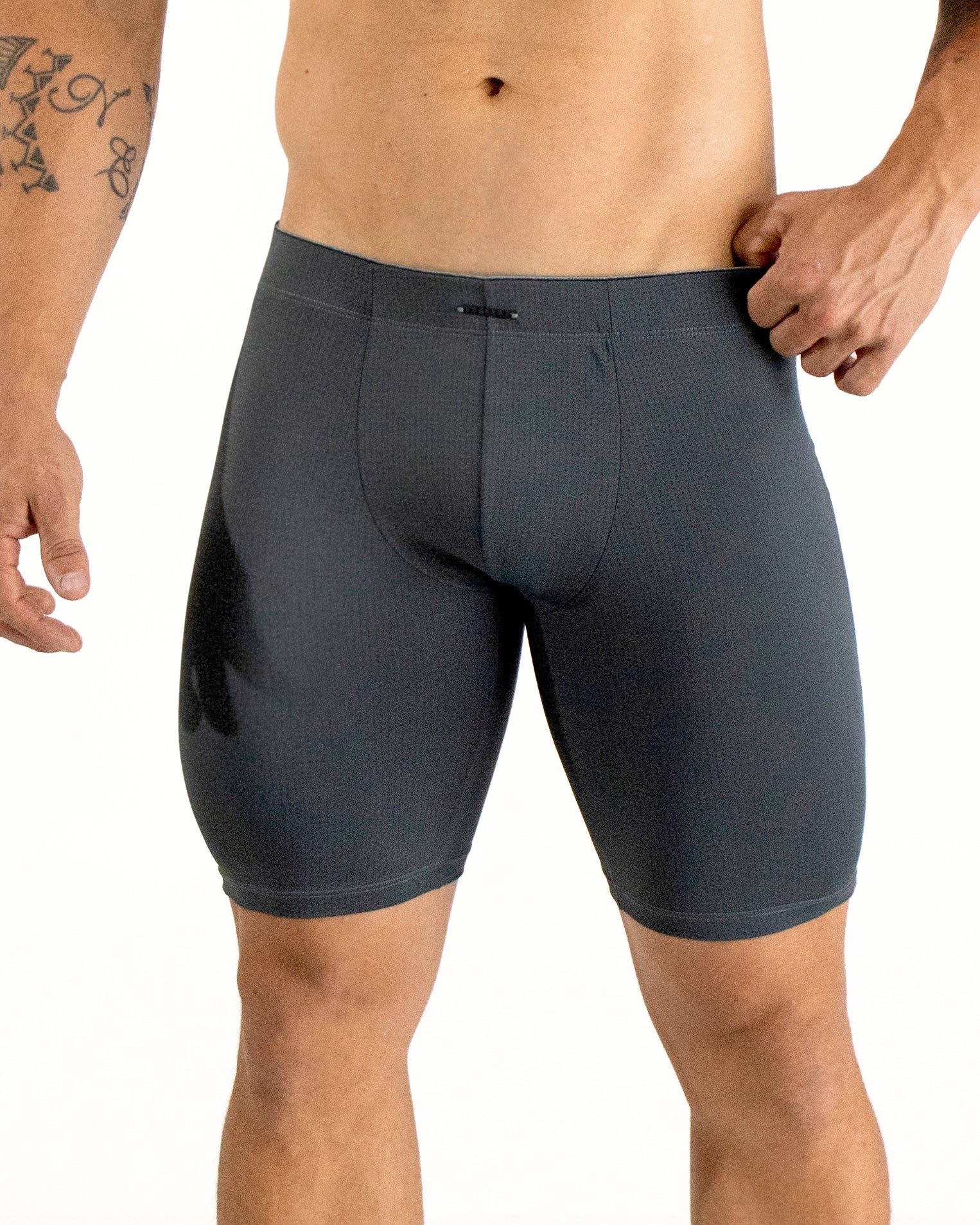 Cueca Boxer Longa de Microfibra Dry Fit Estilo Bermuda Thiago