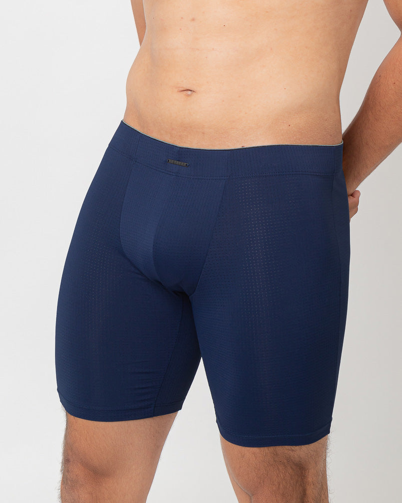 Cueca Boxer Longa de Microfibra Dry Fit Estilo Bermuda Thiago