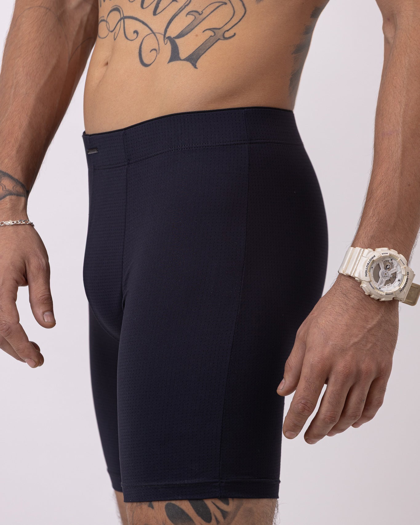 Cueca Boxer Longa de Microfibra Dry Fit Estilo Bermuda Thiago