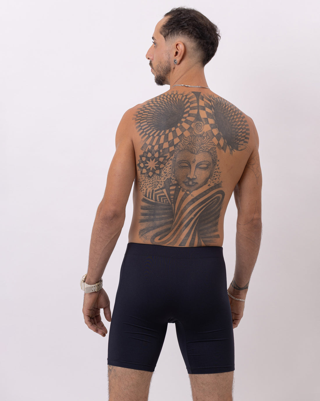 Cueca Boxer Longa de Microfibra Dry Fit Estilo Bermuda Thiago