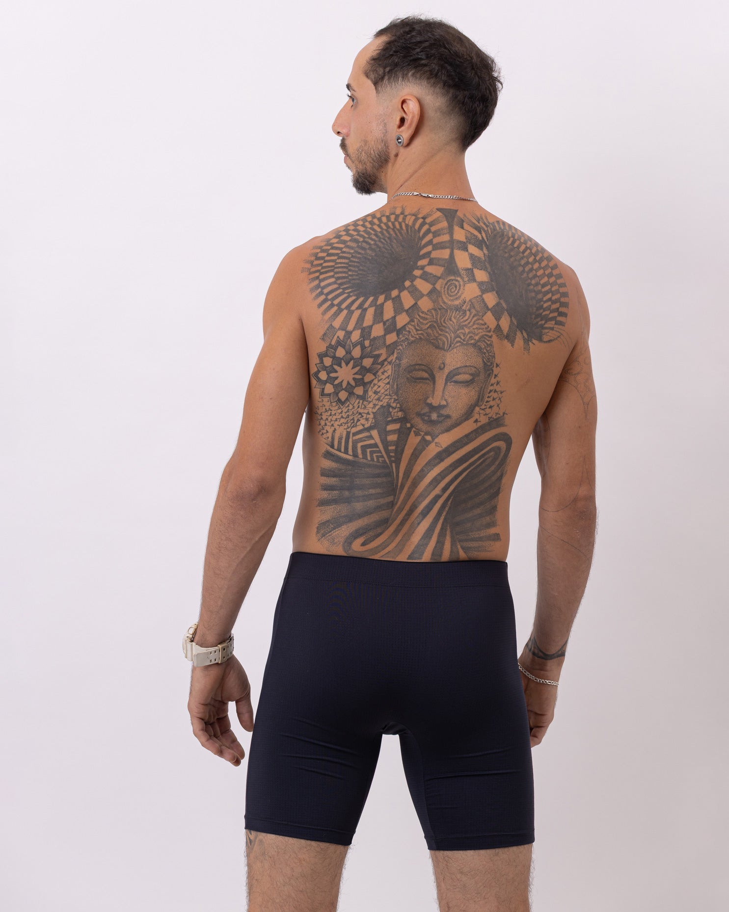 Cueca Boxer Longa de Microfibra Dry Fit Estilo Bermuda Thiago