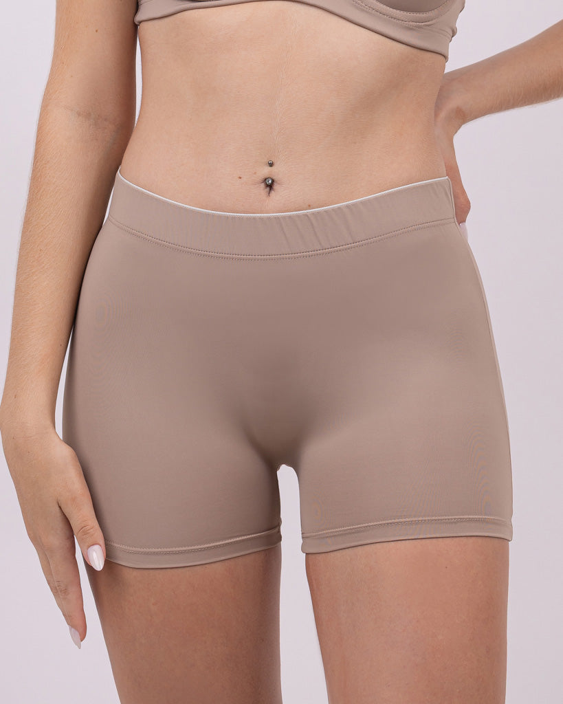 Calcinha Boxer Feminina de Microfibra Cós Alto Lia