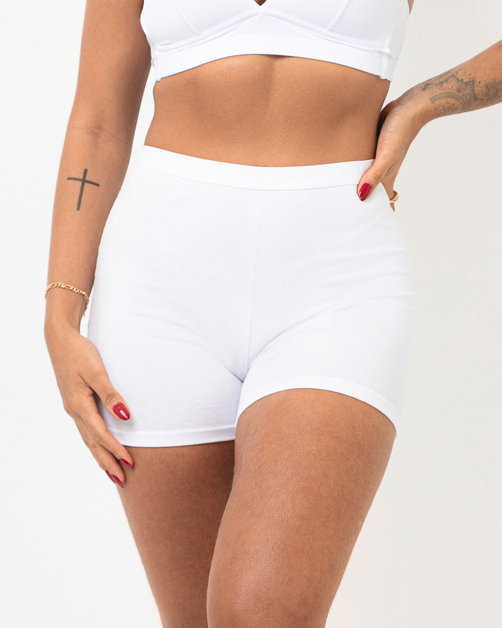 Calcinha Boxer Feminina de Algodão com Elastano Lua