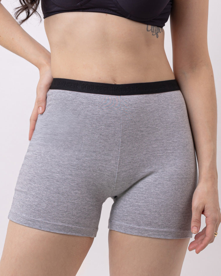 Calcinha Boxer Feminina de Algodão com Elastano Lua