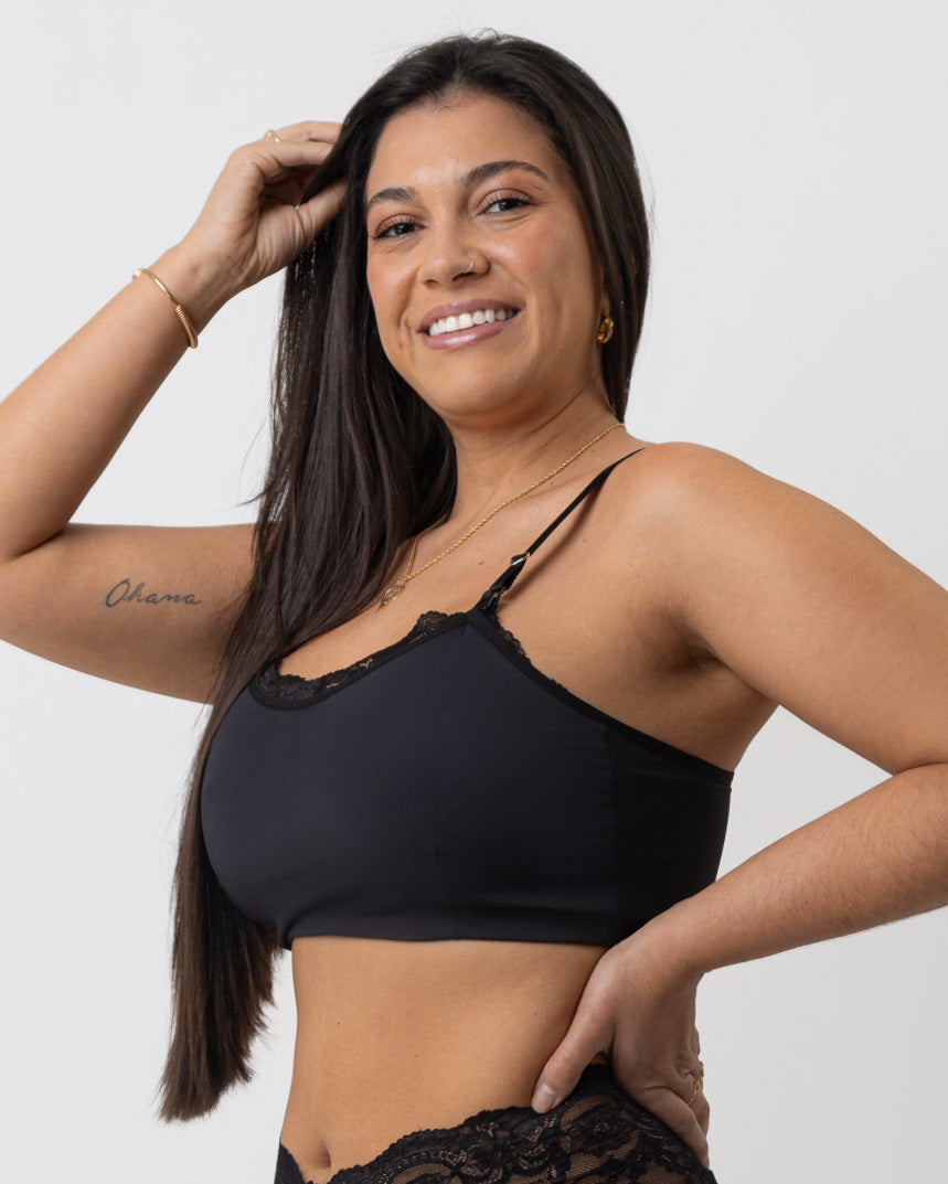 Sutiã Amamentação de Renda Sem Bojo Click Helena