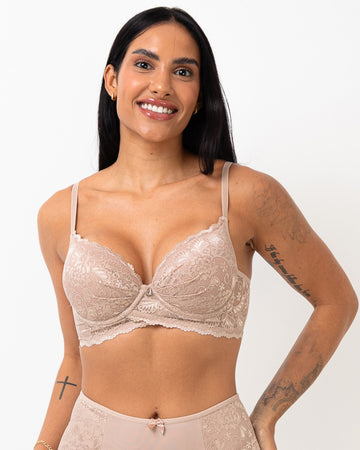 Sutiã de Renda com Bojo Soft Michele