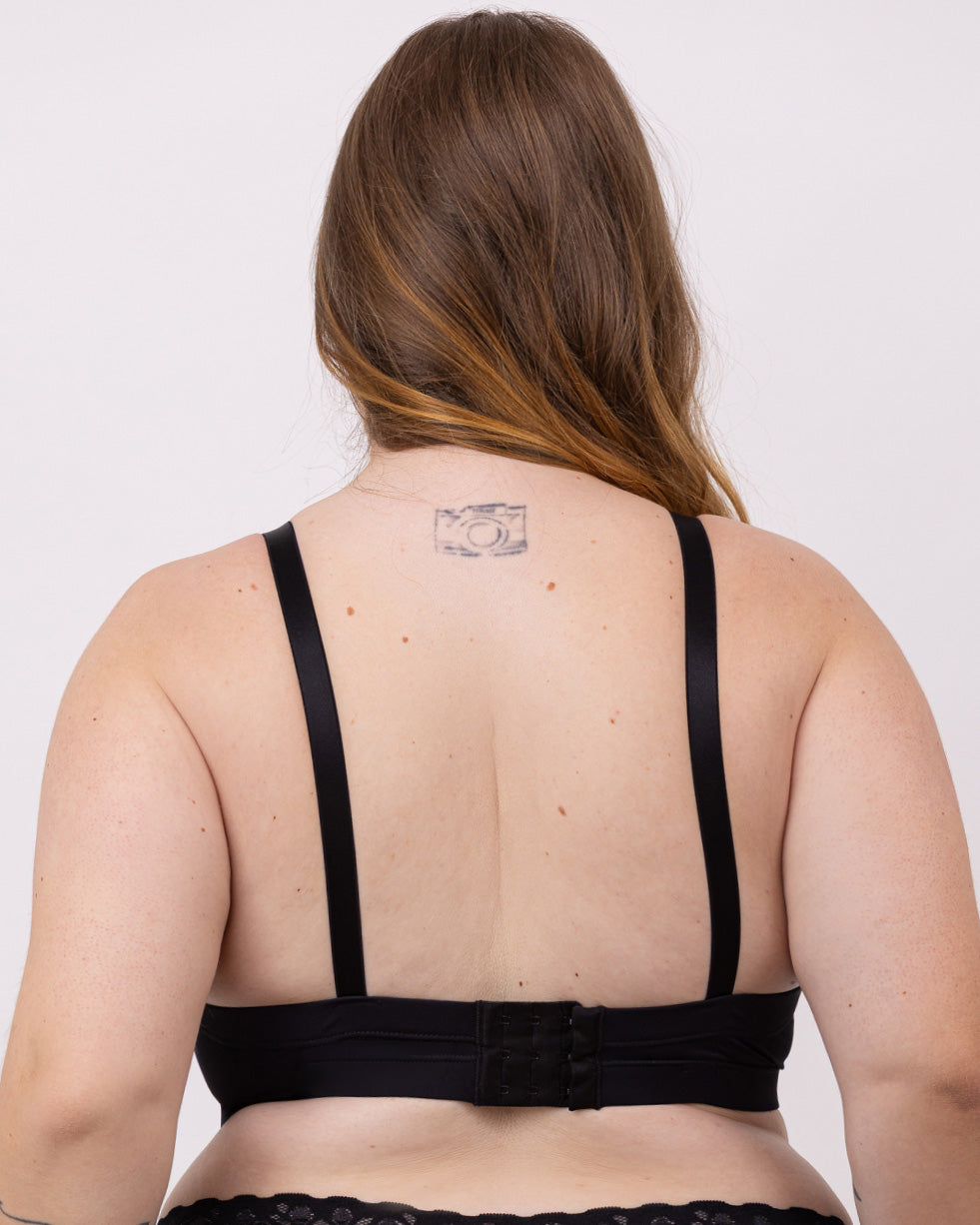 Sutiã Plus Size de Microfibra Triângulo Sem Aro com Bojo
