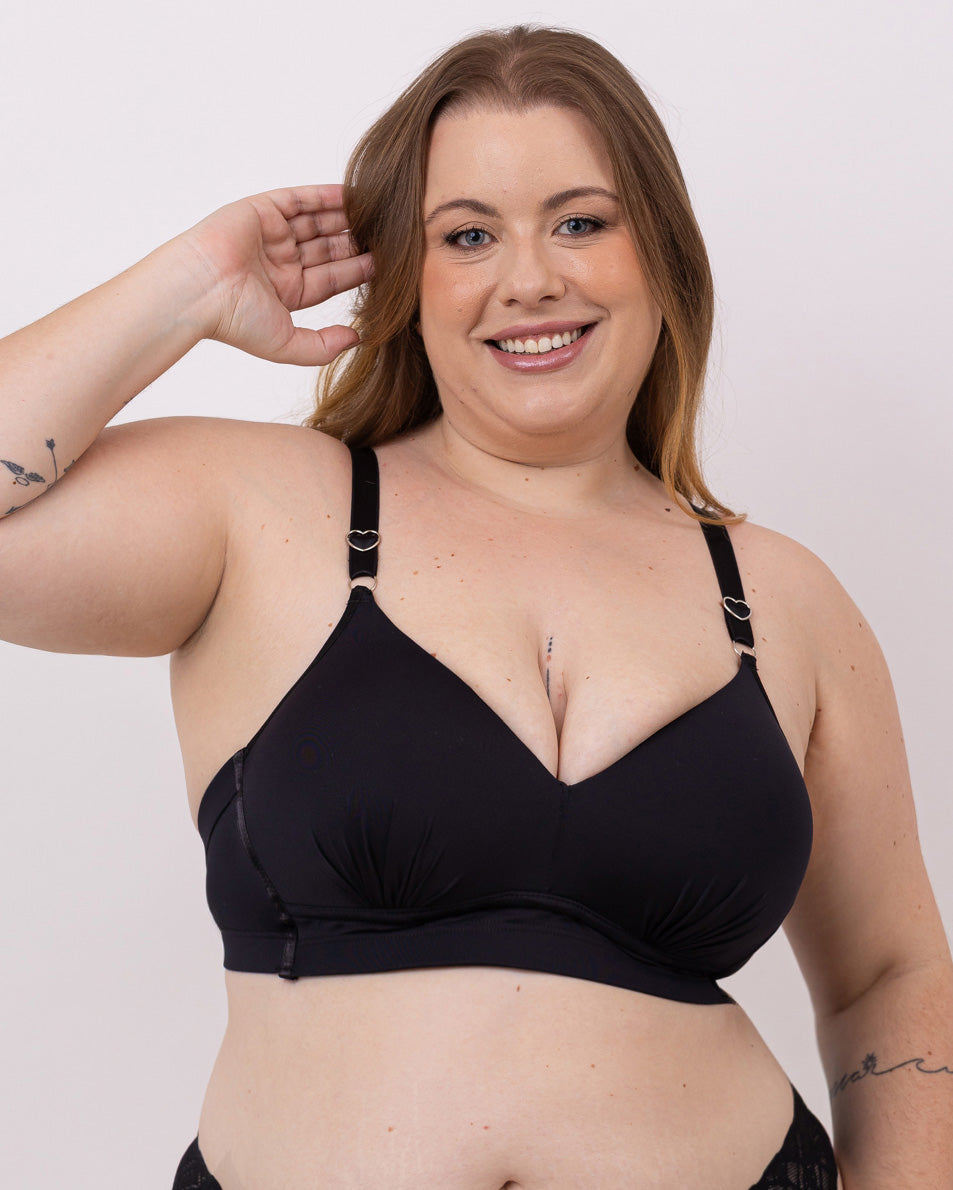 Sutiã Plus Size de Microfibra Triângulo Sem Aro com Bojo